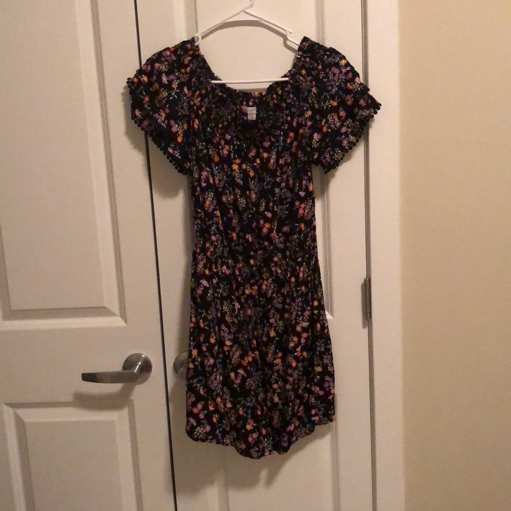 Floral off the shoulder Medium Romper